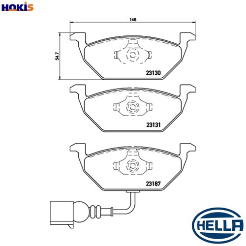 Brake pad set disc - brake,